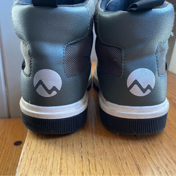 H&M Waterproof Hight Tops, size 1, dark khaki green. - Picture 6 of 8